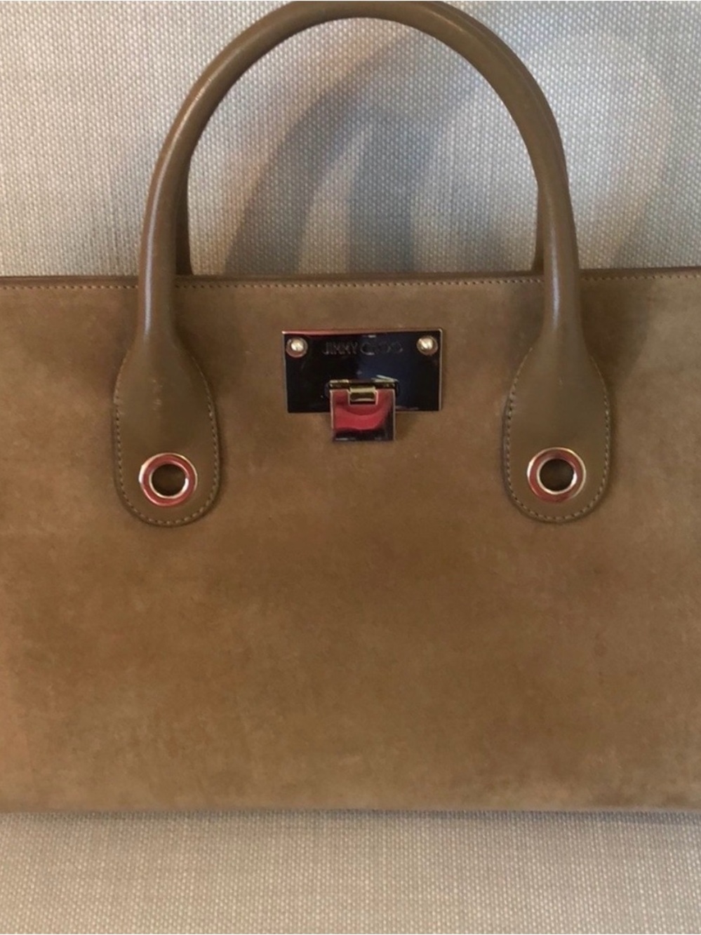 Jimmy Choo Riley Suede Tote